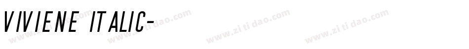 Viviene Italic字体转换
